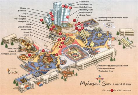 Mohegan sun pa casino mapa